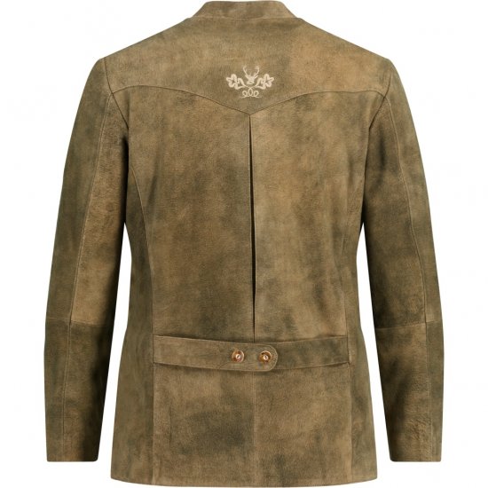 JP1880 Traditional Jacket Janker Goat Suede Brown - Svečana odjeća - Svečana i blagdanska odjeća – Slavite elegantno i udobno