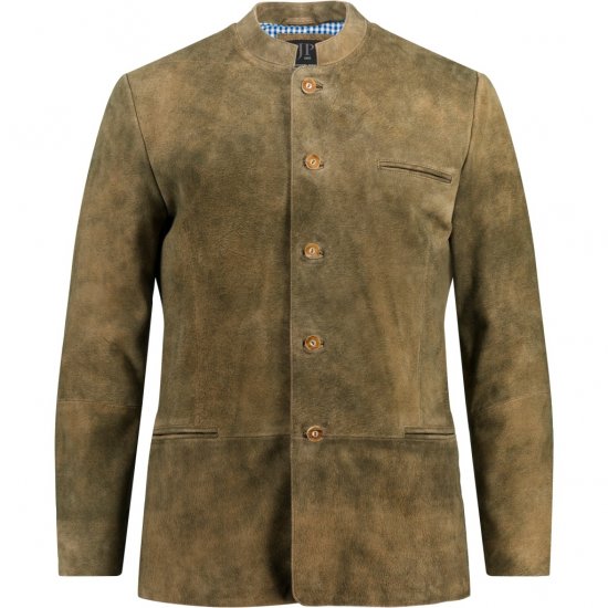 JP1880 Traditional Jacket Janker Goat Suede Brown - Svečana odjeća - Svečana i blagdanska odjeća – Slavite elegantno i udobno