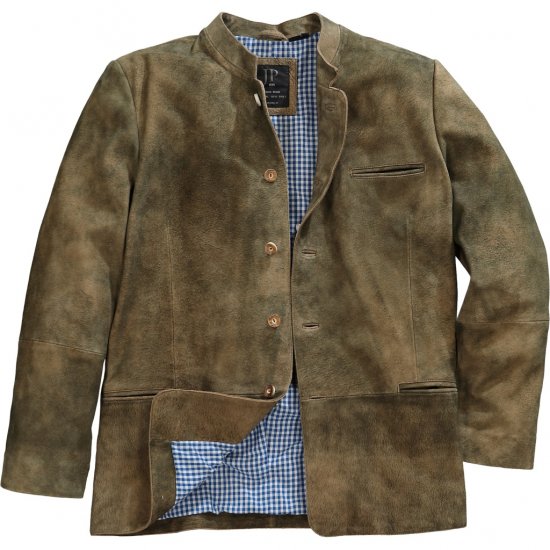 JP1880 Traditional Jacket Janker Goat Suede Brown - Svečana odjeća - Svečana i blagdanska odjeća – Slavite elegantno i udobno