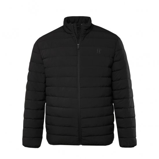 JP1880 Jacket Quilted Stand-up Collar Black - Jakne - Muške Jakne Veliki Brojevi
