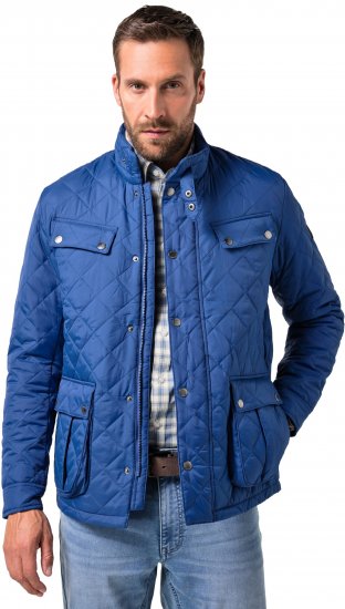 JP1880 Quilted with Multiple Pockets Jacket Dark Blue - Jakne - Muške Jakne Veliki Brojevi