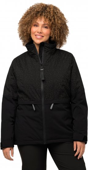 Ulla Popken HYPRAR Waterproof Running Jacket Black - Jakne - 