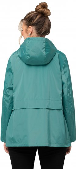Ulla Popken HYPRAR Water-Repellent Windbreaker Soft Turquoise - Jakne - 