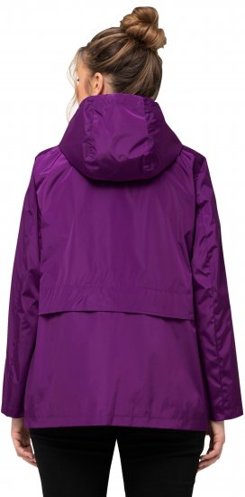 Ulla Popken HYPRAR Water-Repellent Windbreaker Dark Purple - Jakne - 