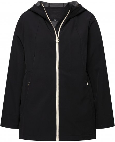 Ulla Popken HYPRAR Water Repellent Softshell Jacket Black - Jakne - 