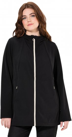 Ulla Popken HYPRAR Water Repellent Softshell Jacket Black - Jakne - 