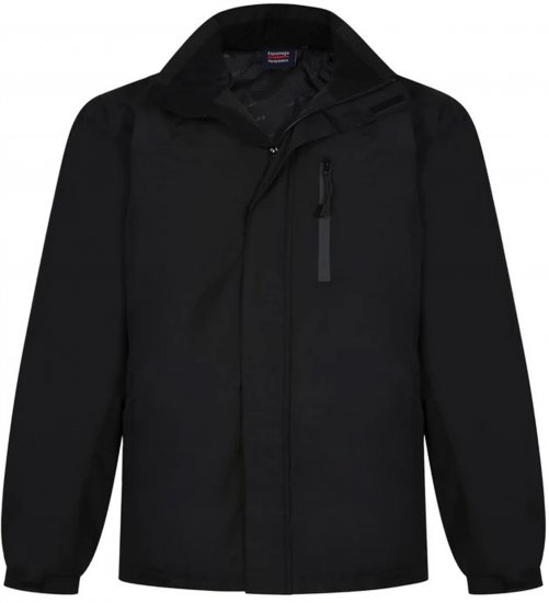 Espionage JT121 Padded Waterproof Coat Black - Jakne - Muške Jakne Veliki Brojevi