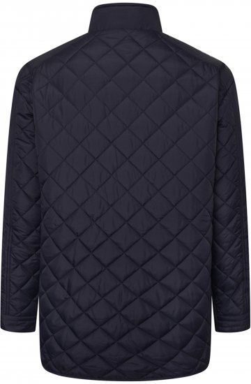 Kam Jeans KV139 Heritage Quilted Parka Jacket Navy - Jakne - Muške Jakne Veliki Brojevi