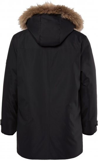 Men Plus Parka With Fur Hood Black - Jakne - Muške Jakne Veliki Brojevi