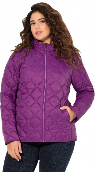 Ulla Popken HYPRAR Lightweight Quilted Water-Repellent Jacket Purple - Jakne - 
