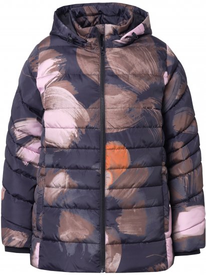 Ulla Popken HYPRAR Water-Repellent Allover Print Jacket Black - Jakne - 
