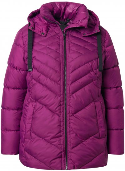 Ulla Popken HYPRAR Water-Repellent Quilted Jacket Berry - Jakne - 