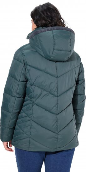 Ulla Popken HYPRAR Reflective Detail Quilted Jacket Dark Green - Jakne - 