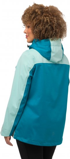 Ulla Popken HYPRAR Lightweight Triple Function Jacket Turquoise - Jakne - 