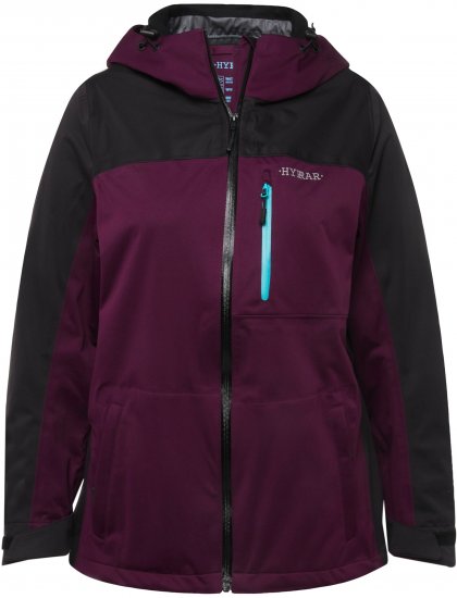 Ulla Popken HYPRAR Lightweight Triple Function Jacket Dark Berry - Jakne - 