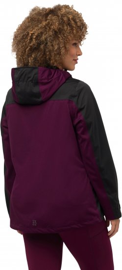 Ulla Popken HYPRAR Lightweight Triple Function Jacket Dark Berry - Jakne - 
