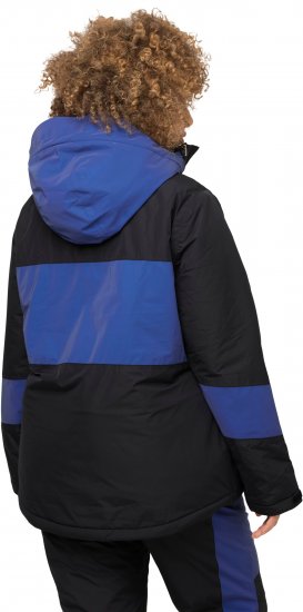 Ulla Popken HYPRAR Color Block Triple Function Ski Jacket Black - Jakne - 