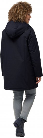 Ulla Popken HYPRAR Triple Function Contrast Trim Quilted Lining Jacket Navy - Jakne - 