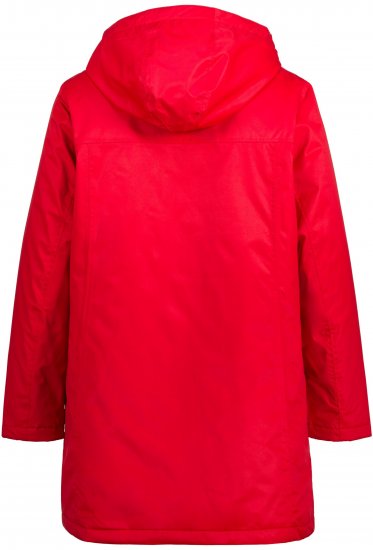 Ulla Popken HYPRAR Triple Function Contrast Trim Quilted Lining Jacket Salsa Red - Jakne - 
