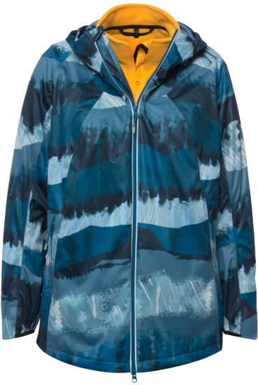 Ulla Popken HYPRAR 2-in-1 Waterproof Fitness Jacket Ink Blue - Jakne - 