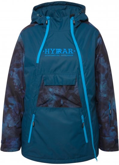 Ulla Popken Asymmetric Triple-Function Performance Ski Jacket Teal - Jakne - 