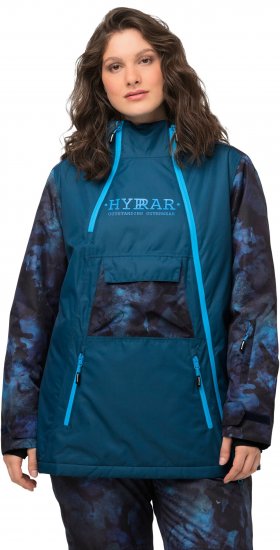 Ulla Popken Asymmetric Triple-Function Performance Ski Jacket Teal - Jakne - 