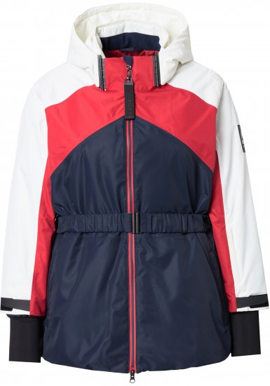 Ulla Popken Performance Peplum Ski Jacket Navy - Jakne - 