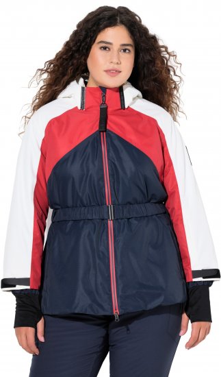Ulla Popken Performance Peplum Ski Jacket Navy - Jakne - 