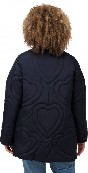 Ulla Popken HYPRAR Heart Quilted Jacket Navy - Jakne - 