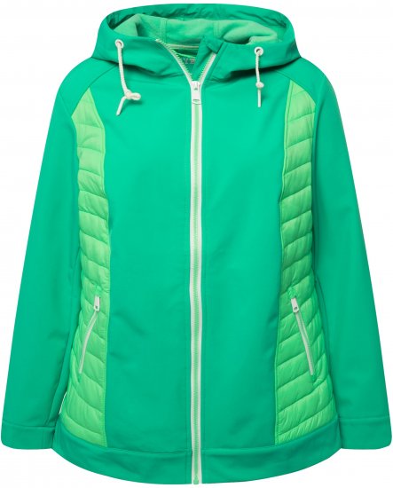 Ulla Popken Hyprar Quilt Mix Jacket Green Spring - Jakne - 