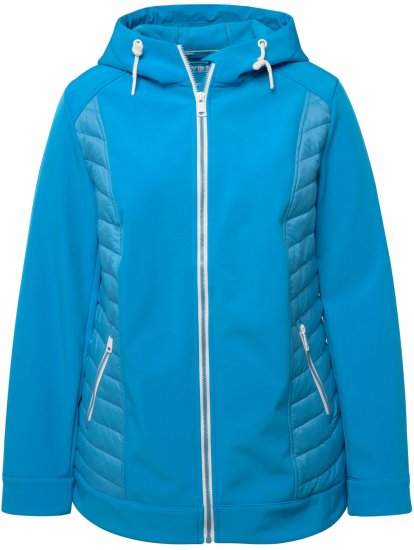 Ulla Popken Hyprar Quilt Mix Jacket Aqua - Jakne - 
