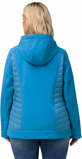 Ulla Popken Hyprar Quilt Mix Jacket Aqua - Jakne - 