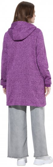 Ulla Popken Knit Fleece-Lined Jacket Purple - Jakne - 