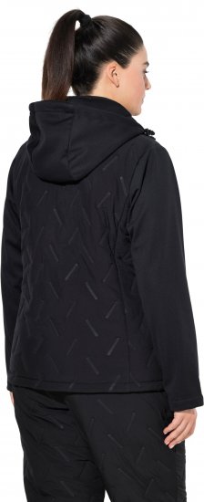 Ulla Popken Triple Function Laser Quilted Softshell Jacket Black - Jakne - 