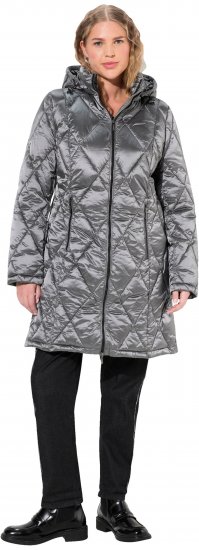 Ulla Popken HYPRAR Diamond Quilted Jacket Silver - Jakne - 