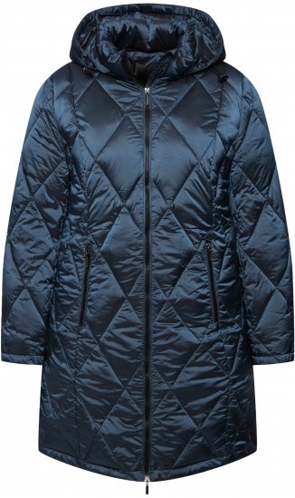 Ulla Popken HYPRAR Diamond Quilted Jacket Teal - Jakne - 