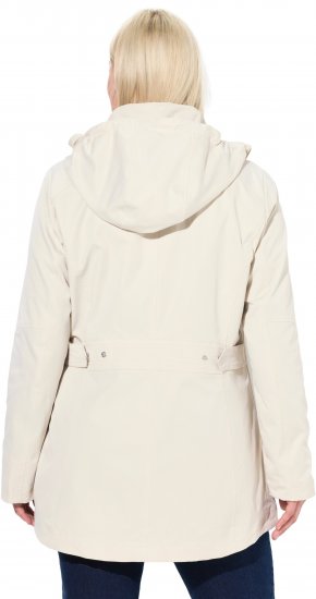 Ulla Popken Long Triple Function Softshell Jacket Natural White - Jakne - 