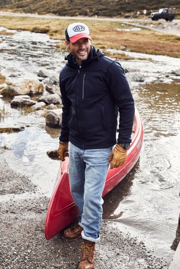 JP1880 Jacket Fleece Lined Softshell Navy - Jakne - Muške Jakne Veliki Brojevi