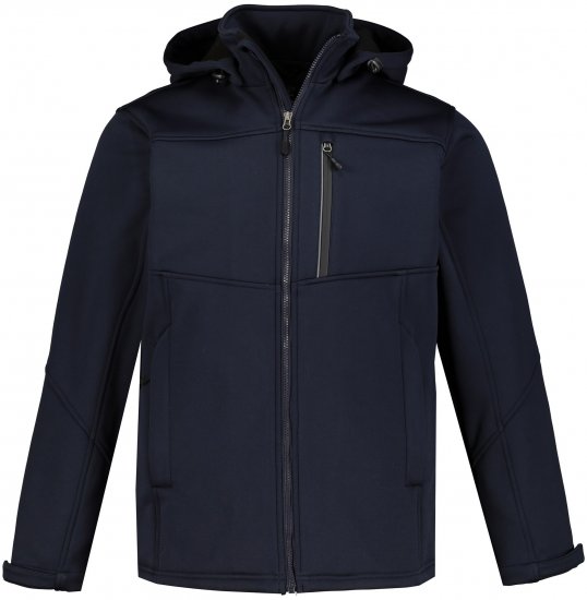 JP1880 Jacket Fleece Lined Softshell Navy - Jakne - Muške Jakne Veliki Brojevi
