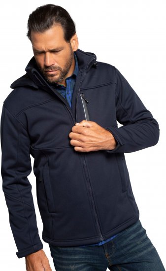 JP1880 Jacket Fleece Lined Softshell Navy - Jakne - Muške Jakne Veliki Brojevi