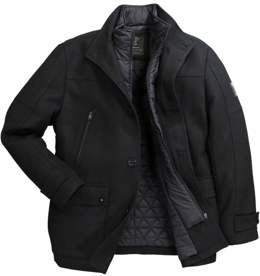 JP1880 Jacket Water-repellent Warm Black - Jakne - Muške Jakne Veliki Brojevi