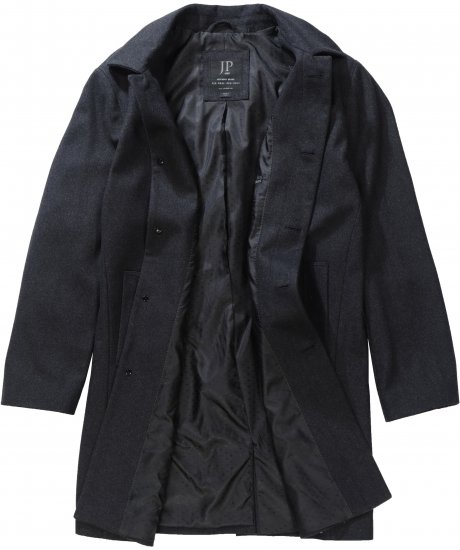JP1880 Coat Wool Blend Water Repellent Dark Grey - Jakne - Muške Jakne Veliki Brojevi