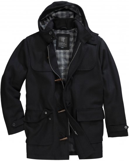 JP1880 Dufflecoat Water-repellent Black - Jakne - Muške Jakne Veliki Brojevi