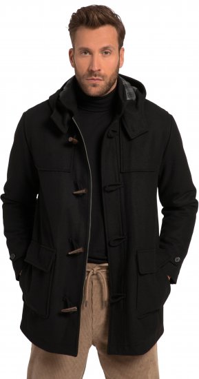 JP1880 Dufflecoat Water-repellent Black - Jakne - Muške Jakne Veliki Brojevi