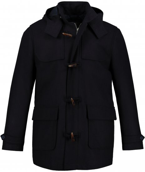 JP1880 Duffle Coat Water Repellent with Detachable Hood Navy - Jakne - Muške Jakne Veliki Brojevi