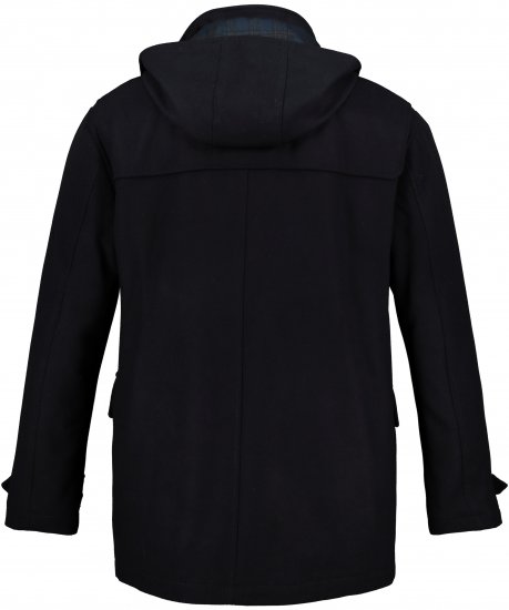 JP1880 Duffle Coat Water Repellent with Detachable Hood Navy - Jakne - Muške Jakne Veliki Brojevi