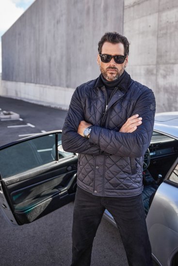 JP1880 Jacket Quilted Black - Jakne - Muške Jakne Veliki Brojevi