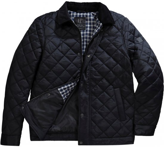 JP1880 Jacket Quilted Black - Jakne - Muške Jakne Veliki Brojevi