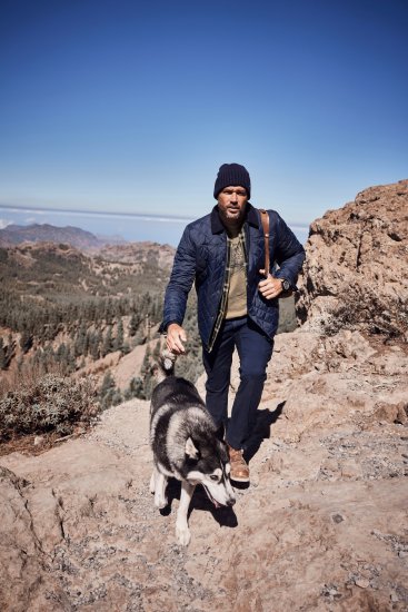 JP1880 Jacket Quilted Navy - Jakne - Muške Jakne Veliki Brojevi