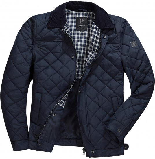 JP1880 Jacket Quilted Navy - Jakne - Muške Jakne Veliki Brojevi